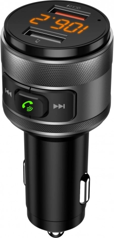 Transmetteur FM avec Bluetooth, USB et écran LED
