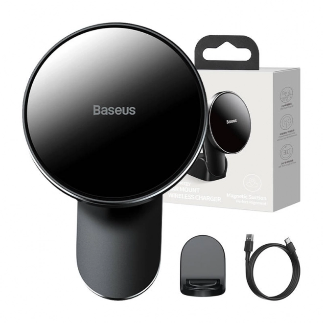 Baseus Car Holder with Wireless Charger 15 W for iPhone 12/13