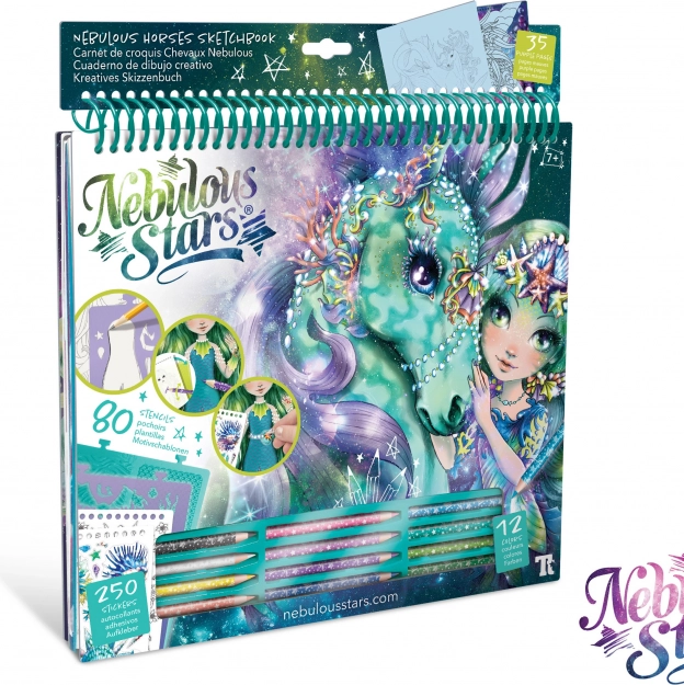 Nebulous Stars creative coloring book – green