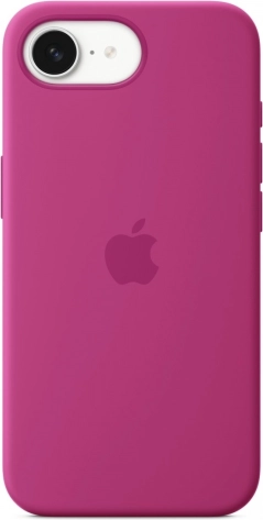 Siliconen hoesje voor iPhone 16e – intens roze