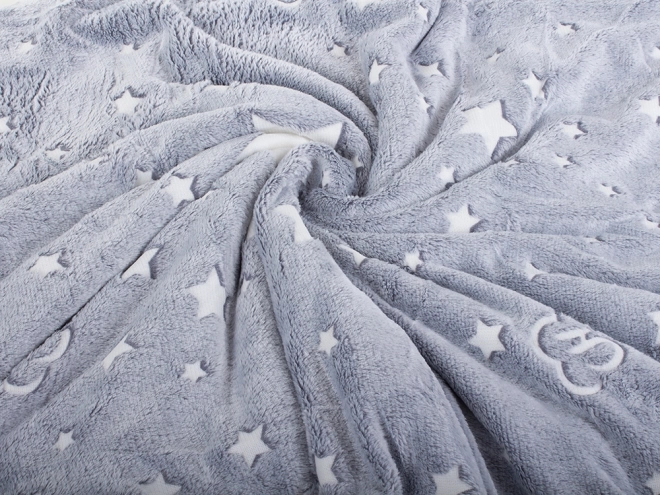 Fleece Blanket with Sleeves – Glows in the Dark
