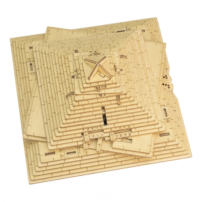 EscapeWelt Holz-Puzzle-Pyramide