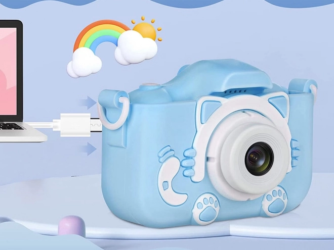 Digitale camera voor kinderen met katje