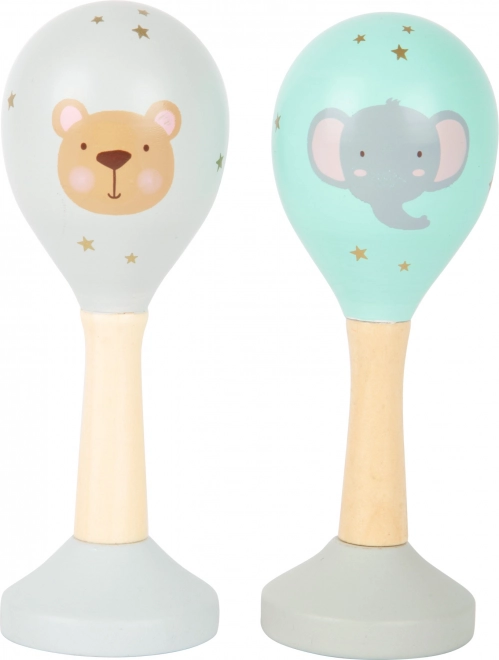 Small Foot Houten Rumbakogel Pastel set van 2 stuks