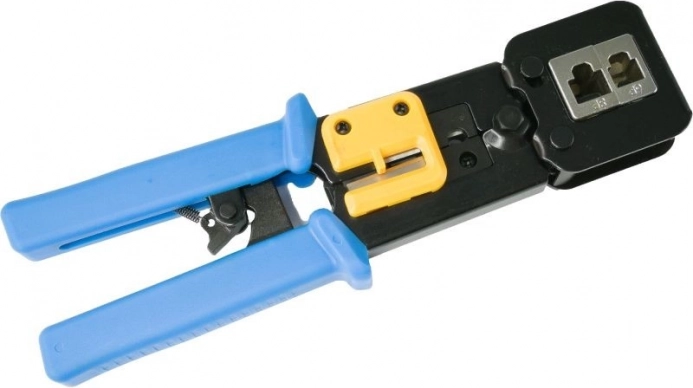 Krimptang voor RJ45/RJ12/RJ11-connectoren (8P/6P/4P) voor doorlopende EZ-connectoren