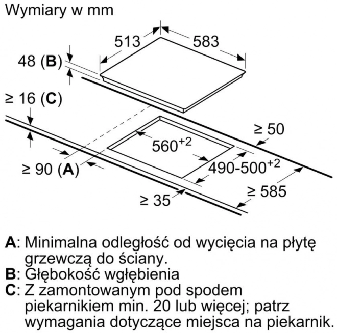 Keramische kookplaat zwart