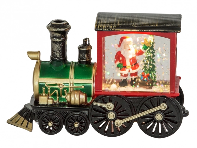 Lanterne de Noël en forme de locomotive avec éclairage LED