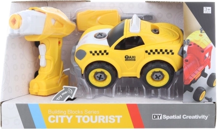 Schraubbares RC-Taxi mit Geräuschen und Bohrer