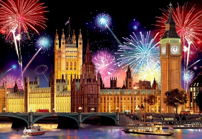 Houten puzzel Londen bij Nacht