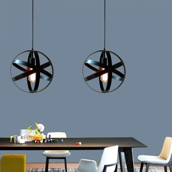 Hanglamp Loft, Industrieel - bol, zwart