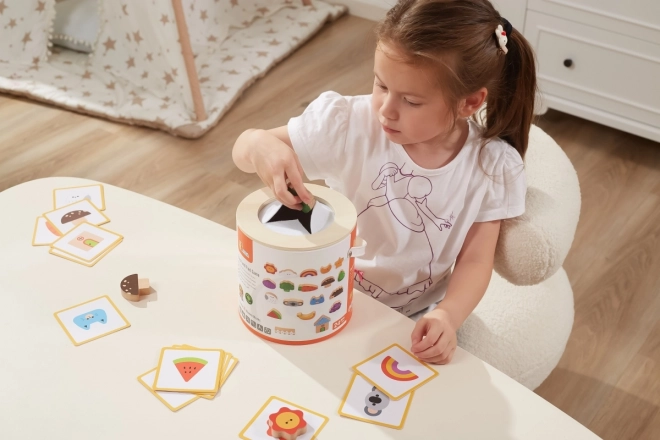 Houten spel Vang en vind