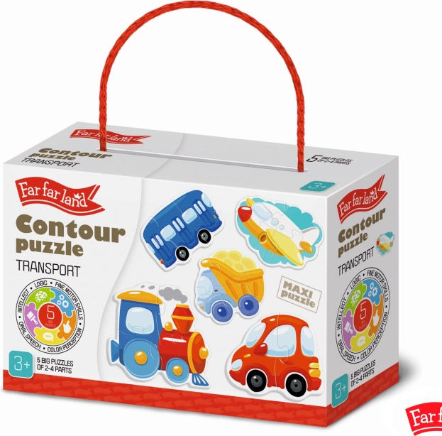 Puzzel verkeer Verre Verre Land voor kinderen