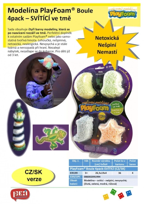 Creatieve set PlayFoam® Bollen lichtgevend