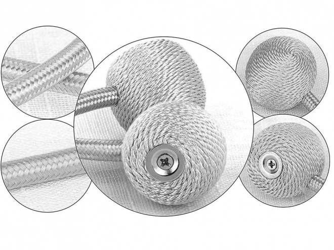 Decorative magnetic clips for curtains – White