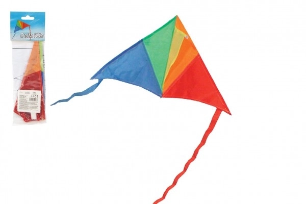 Kleurige nylon delta vlieger