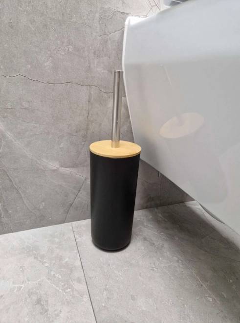 Ensemble élégant d'accessoires de salle de bain 6 pcs noir