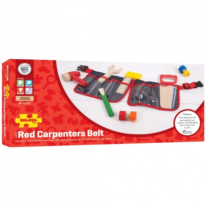 Bigjigs Toys houten gereedschap op kinder riem
