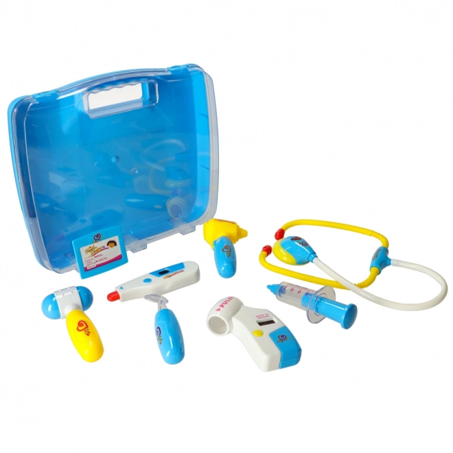 Kinder doktersset in koffer - blauw