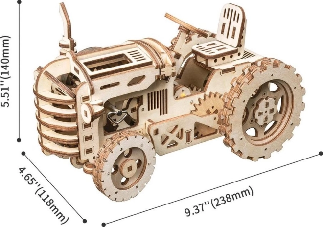 RoboTime 3D houten mechanische puzzel Tractor