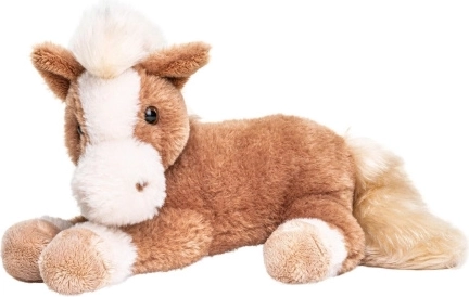 Cheval en peluche allongé 30 cm