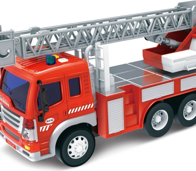 Brandweerauto met ladder en effecten 28 cm - Tsjechische verpakking