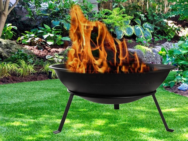 Tuin vuurschaal met grill 55 cm