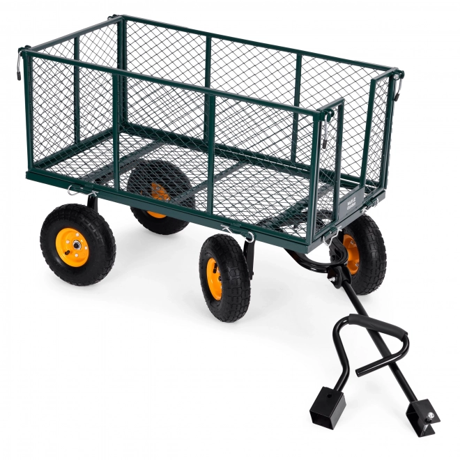 Garden Transport Cart MultiGarden with Opening Sides and Large Inflatable Wheels