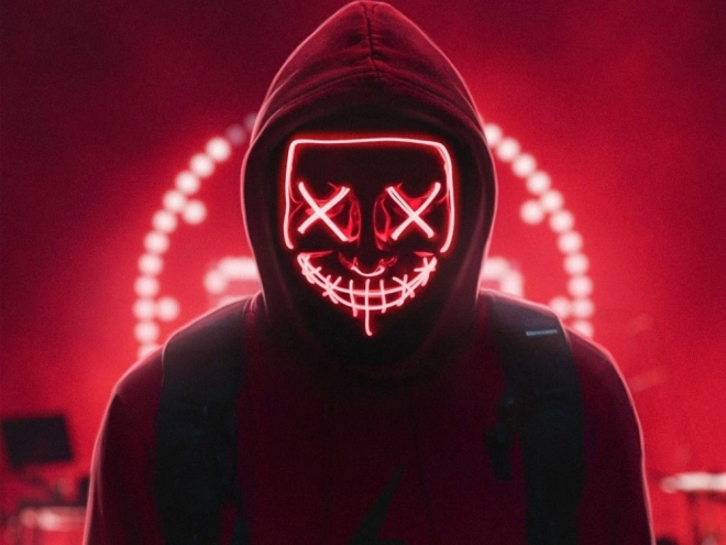 Led Halloween Party Mask - The Purge Style