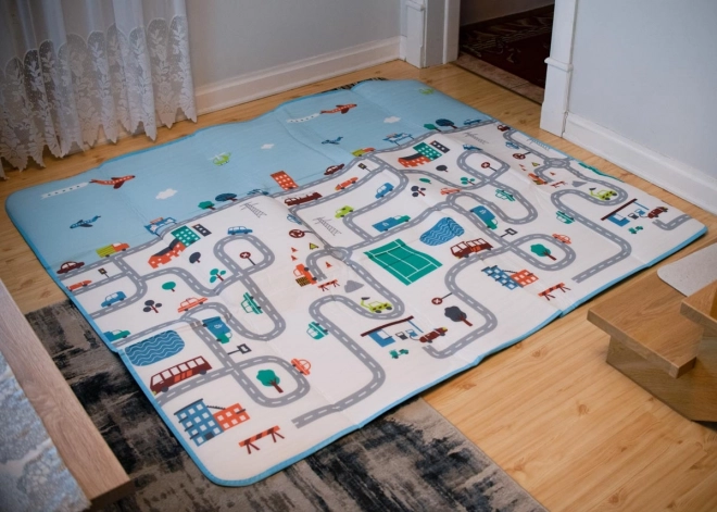 Faltbare Spielmatte Stadt 180 x 200