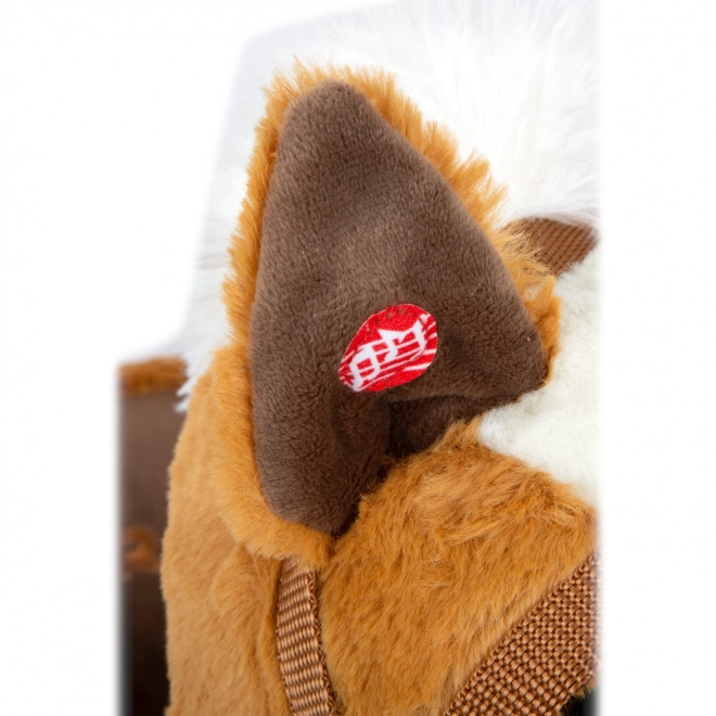 Schommelpaard met rugleuning bruin Small Foot