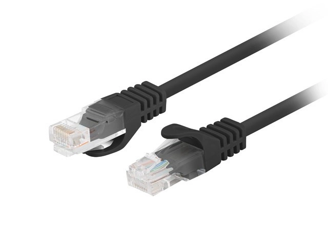 Patchkabel UTP kat.6 0,25m zwart 10-pack