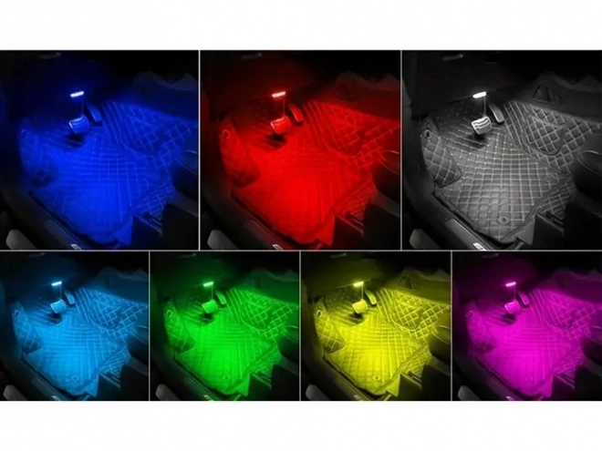 LED RGB car interior lighting - wireless accessory