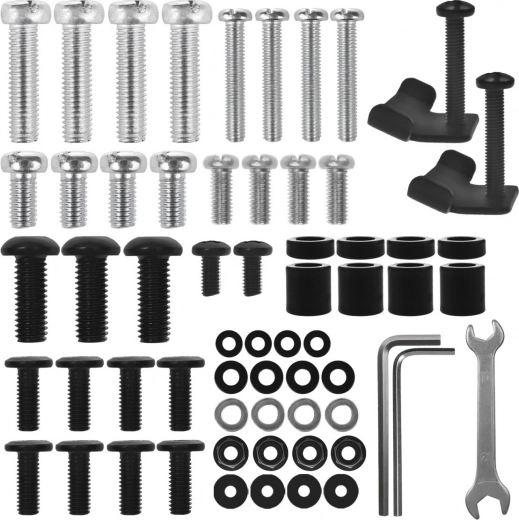 Complete montageset in de verpakking