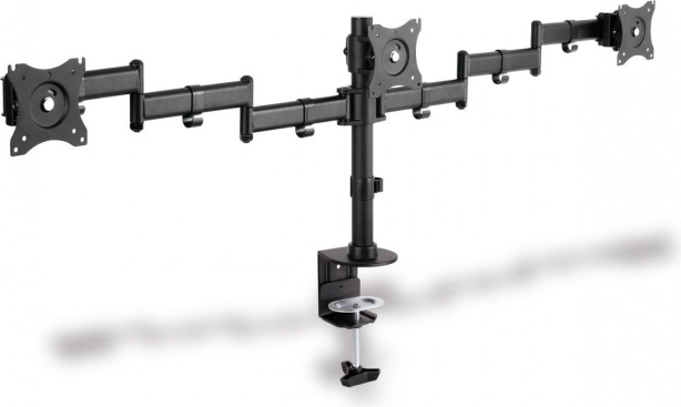 Universal Triple Monitor Stand with Desk Mount
