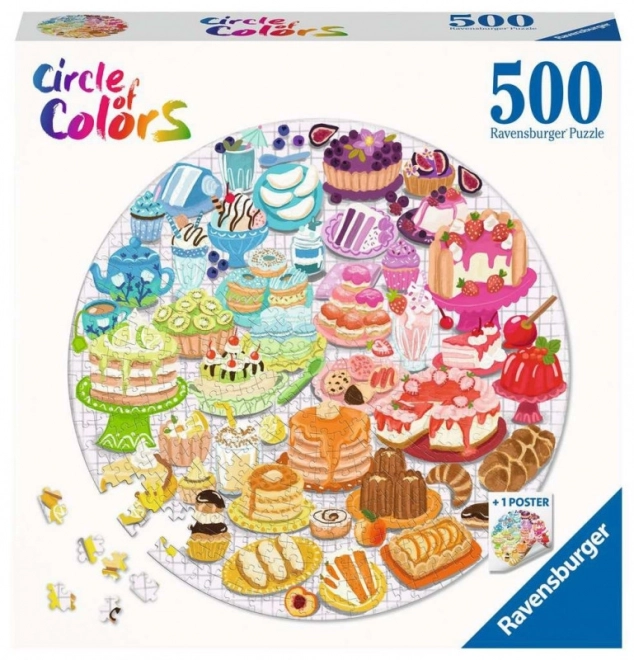 Ravensburger puzzel cirkel: Desserts 500 stukken