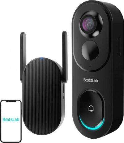 videodeurbel Botslab 2 R810 5MP met 360° zicht en IP66-bescherming