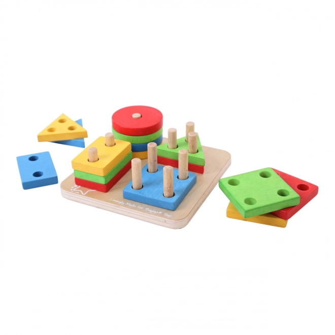 Assemblage de formes colorées Bigjigs Baby