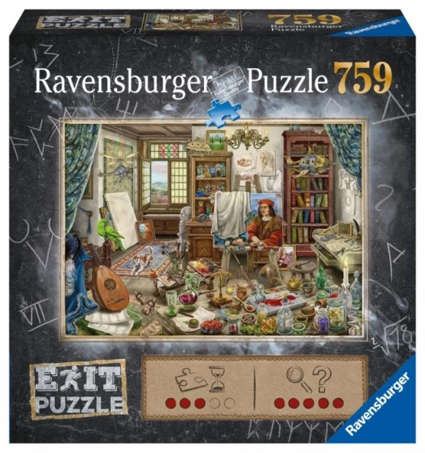 Puzzel Ravensburger Exit: Atelier van de Kunstenaar 759 stukjes