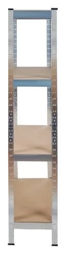 Metal Shelf with 4 Shelves 150x75x30 cm