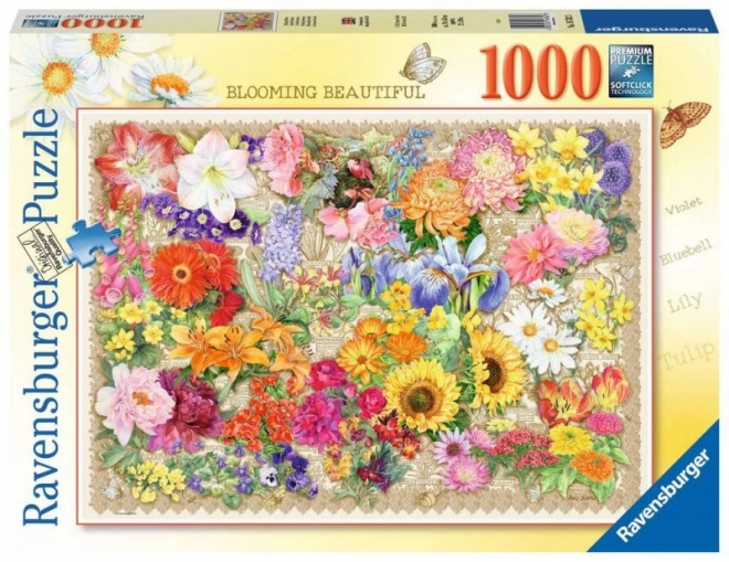 Puzzel 1000 stukjes Bloeiende bloemen