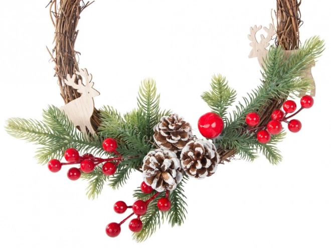 Weihnachtliche Dekorative Girlande mit Verzierungen