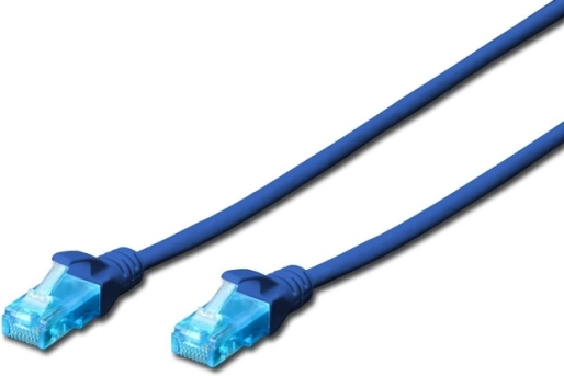 Câble patch U/UTP Cat.5e PVC 0,5 m bleu