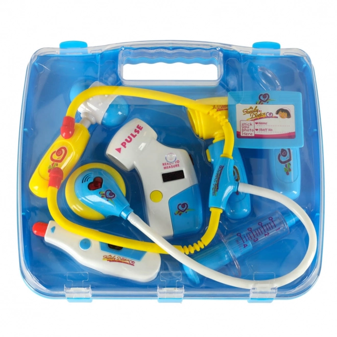 Kinder doktersset in koffer - blauw