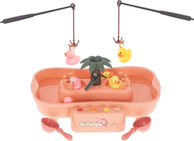 Familiespel Eenden vangen met hengels en accessoires – Roze