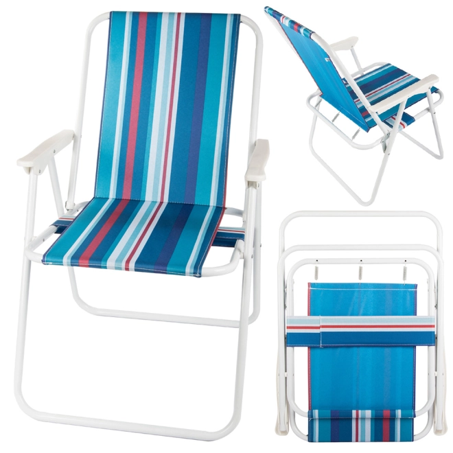 Zomers gestreept design voor strand en tuin