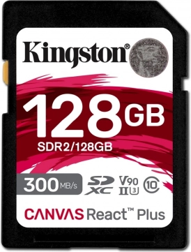 Kingston Canvas React Plus SD Memory Card 128GB