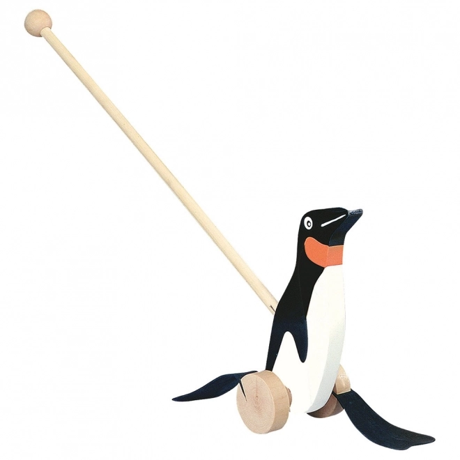 Bino Pingouin sur bâton noir et blanc