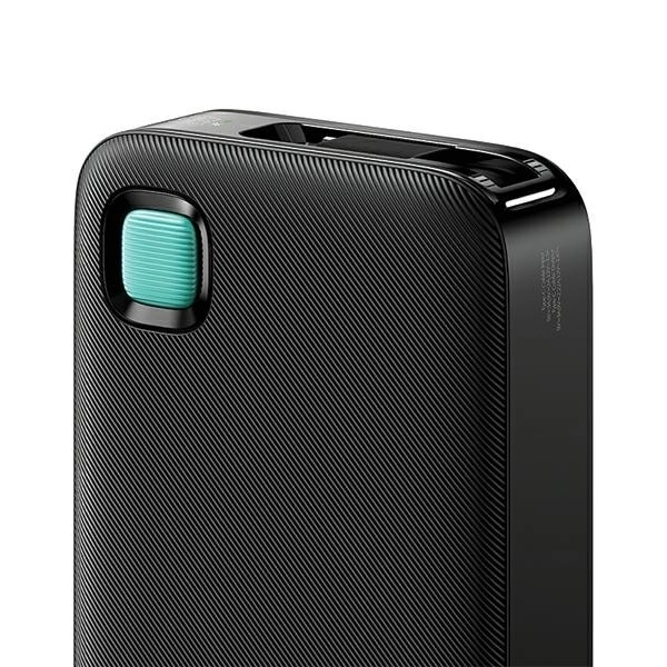 Powerbank met capaciteit van 10000mAh en snelladen van 20W met ingebouwde USB-C kabel