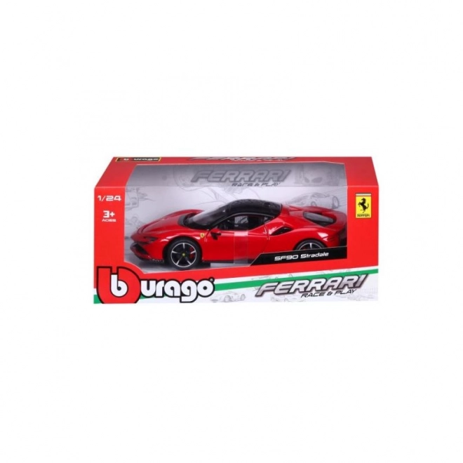 Bburago 1:24 Ferrari Top SF90 Stradale Rood