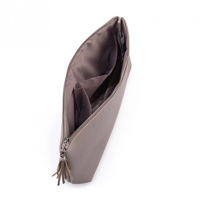 Cosmetische tas ELEGANCE MAXI Leer Mocca